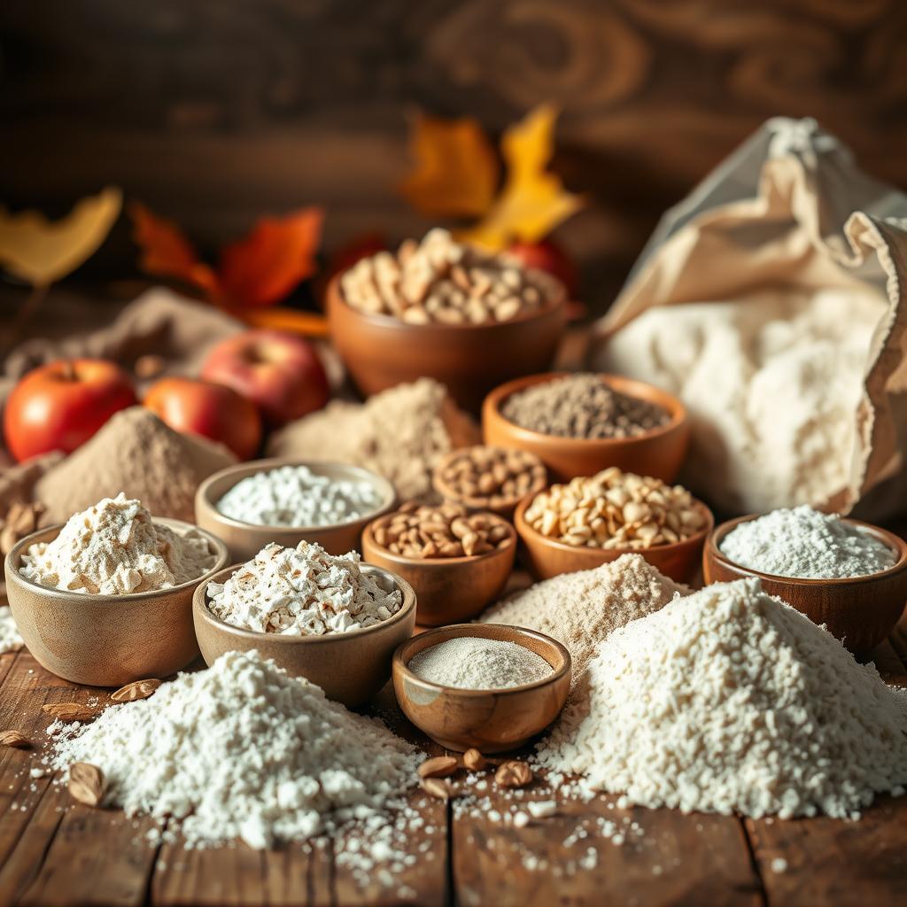 Farines alternatives sans gluten pour gâteau aux pommes Farines alternatives sans gluten pour gâteau aux pommes