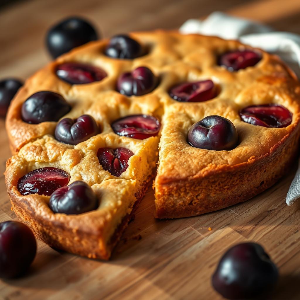 Gâteau aux prunes avec yaourt et poudre d'amandes Gâteau aux prunes avec yaourt et poudre d'amandes