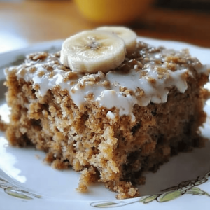 gateau bananes flocons d'avoine