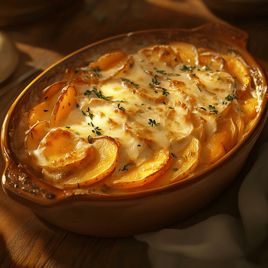 Gratin de pomme de terre au fromage
