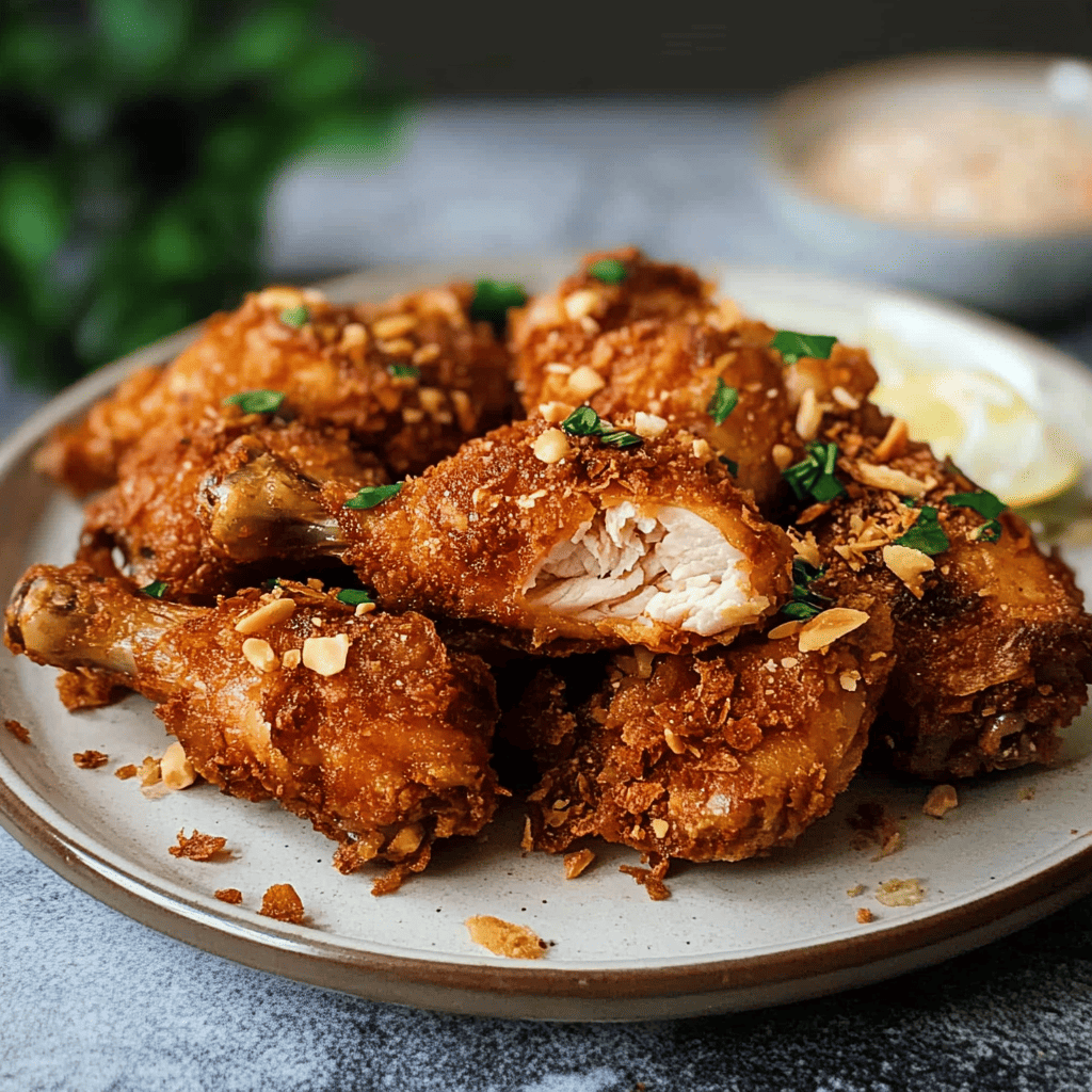 Poulet croustillant thai sauce soja