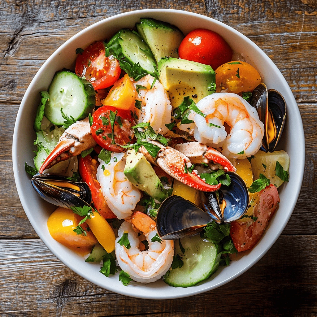 Salade de fruits de mer sauce