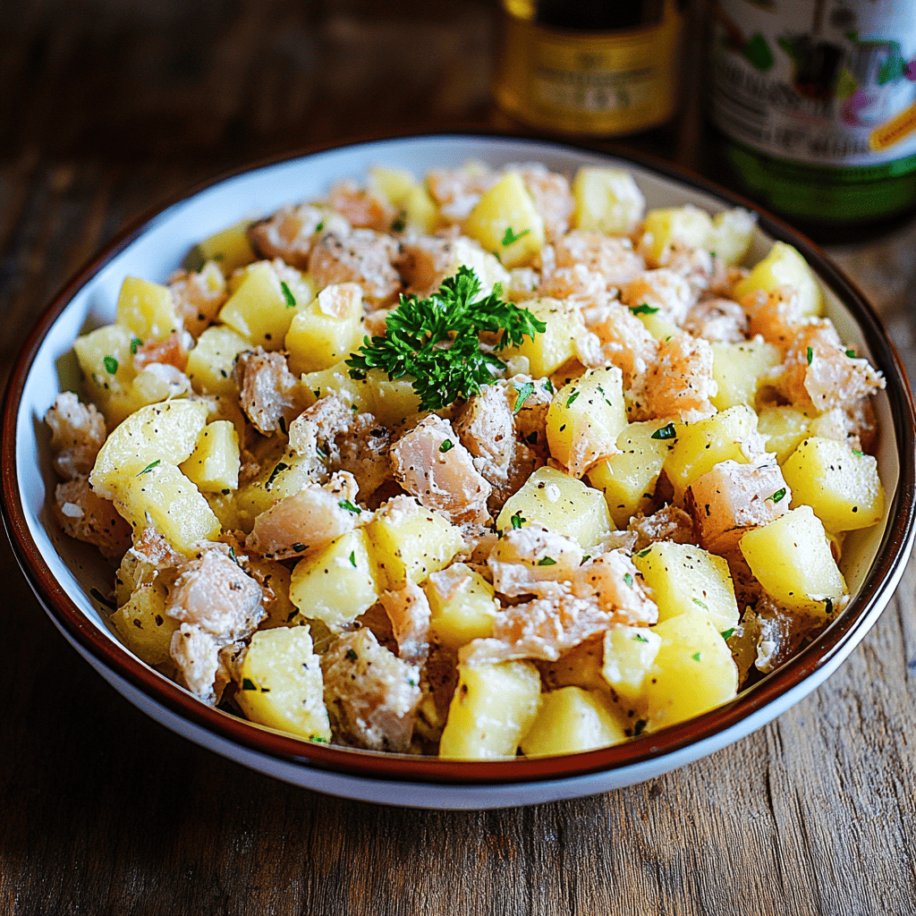 Salade de pomme de terre et thon ingredients