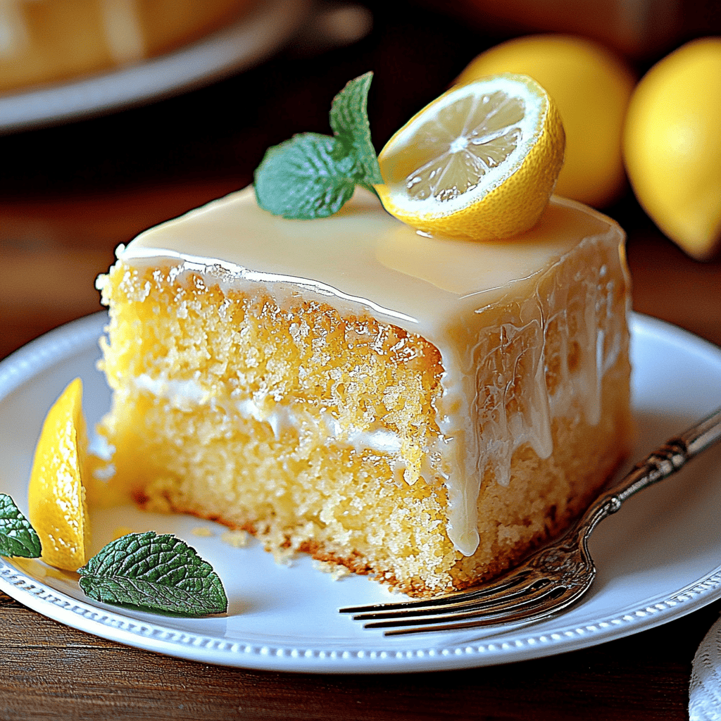 gâteau au citron facile