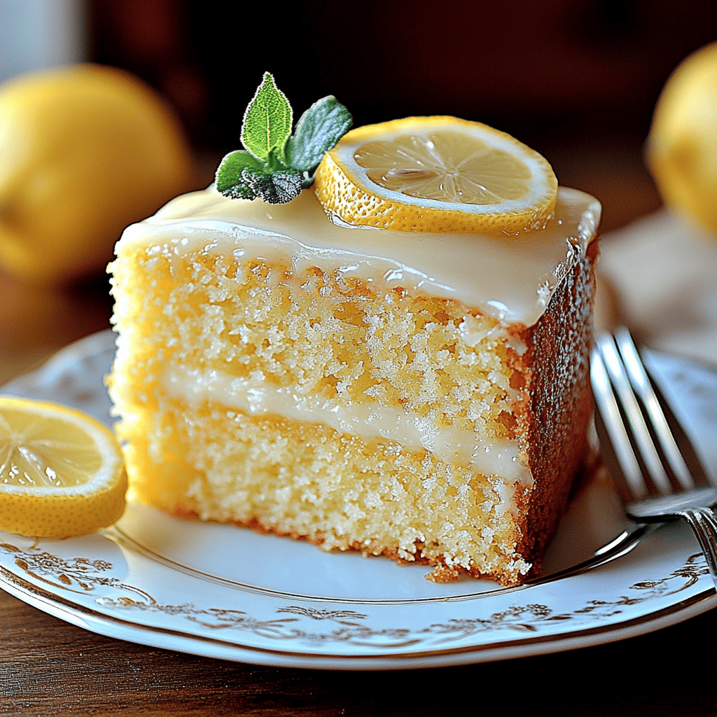 gâteau moelleux au citron