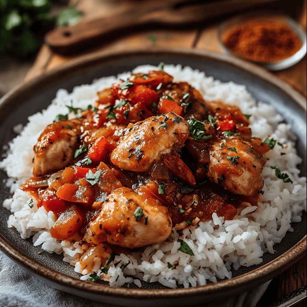 poulet basquaise riz