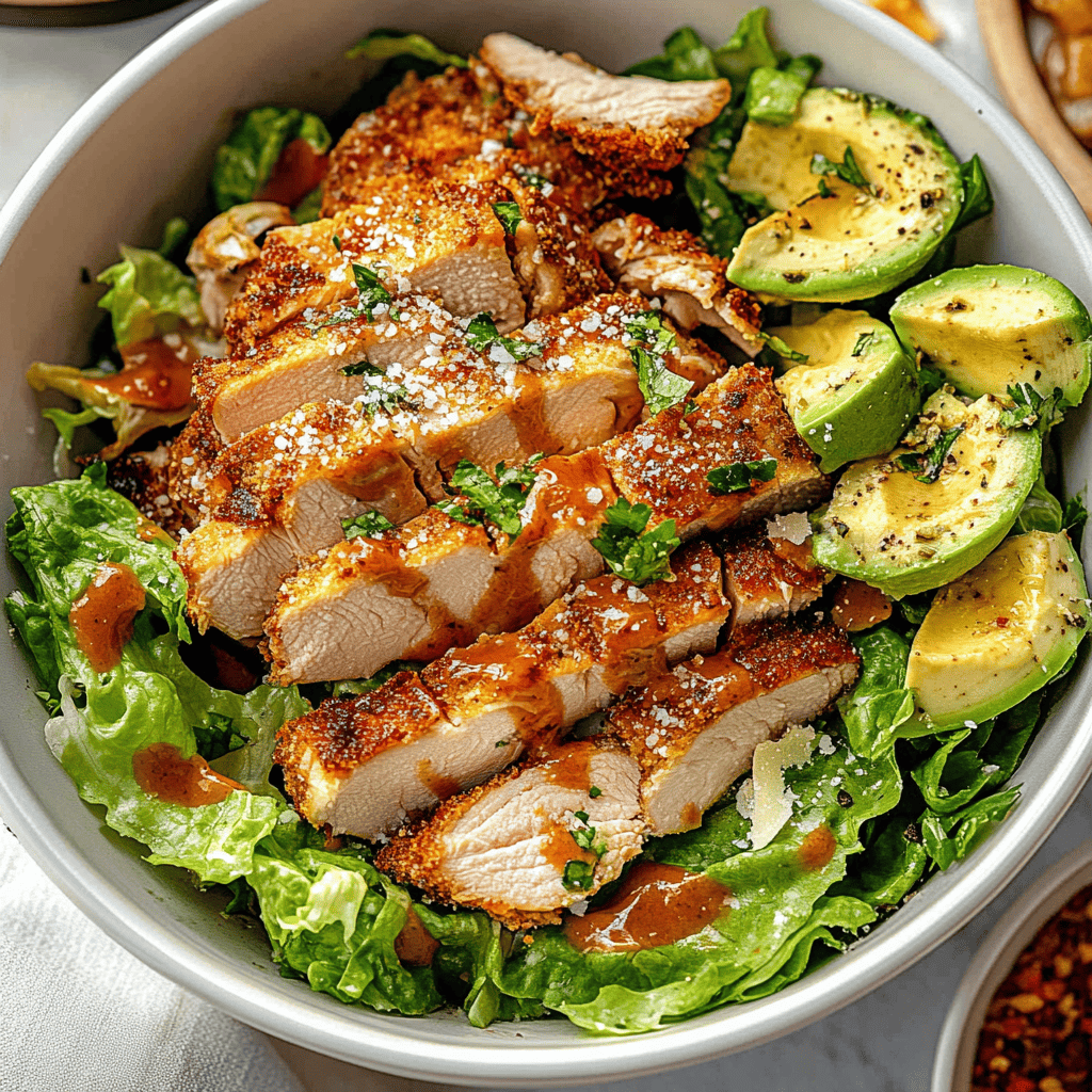 recette salade césar poulet croustillant