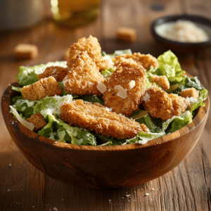 salade César poulet pané