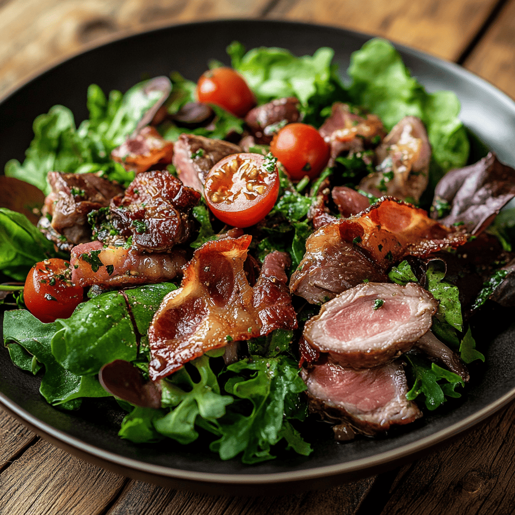 salade au gésier de canard