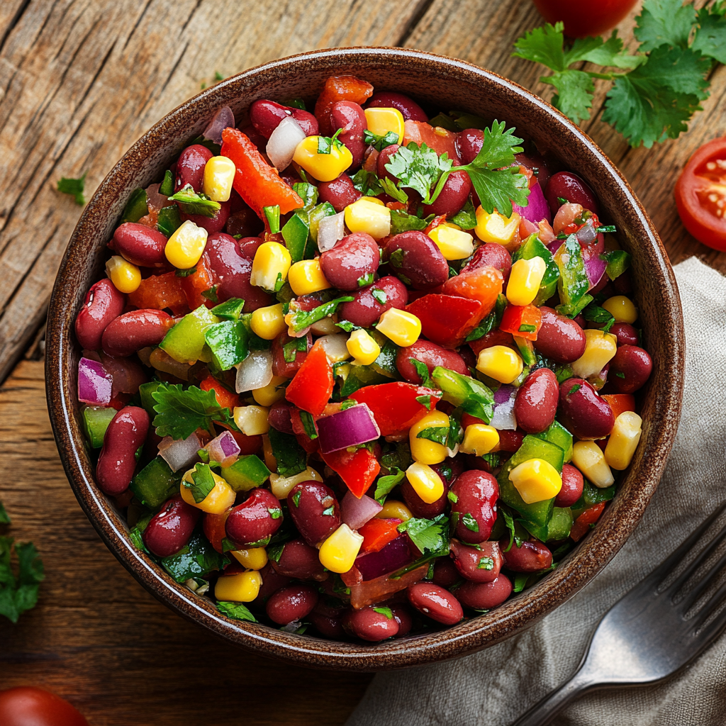 salade aux haricots rouges