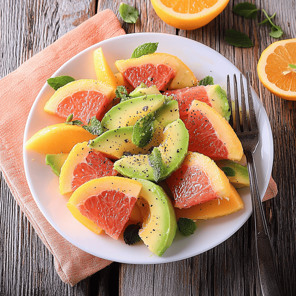 salade avocat pamplemousse