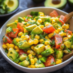 salade d'avocat et mais