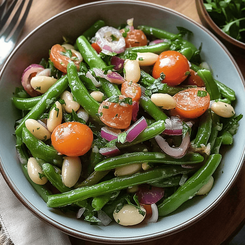 salade de haricots verts à l'italienne