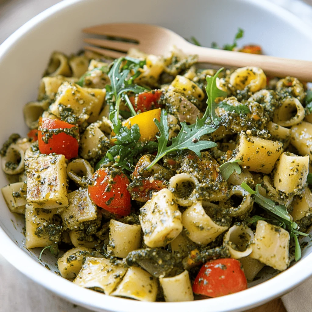 salade de pâtes au pesto