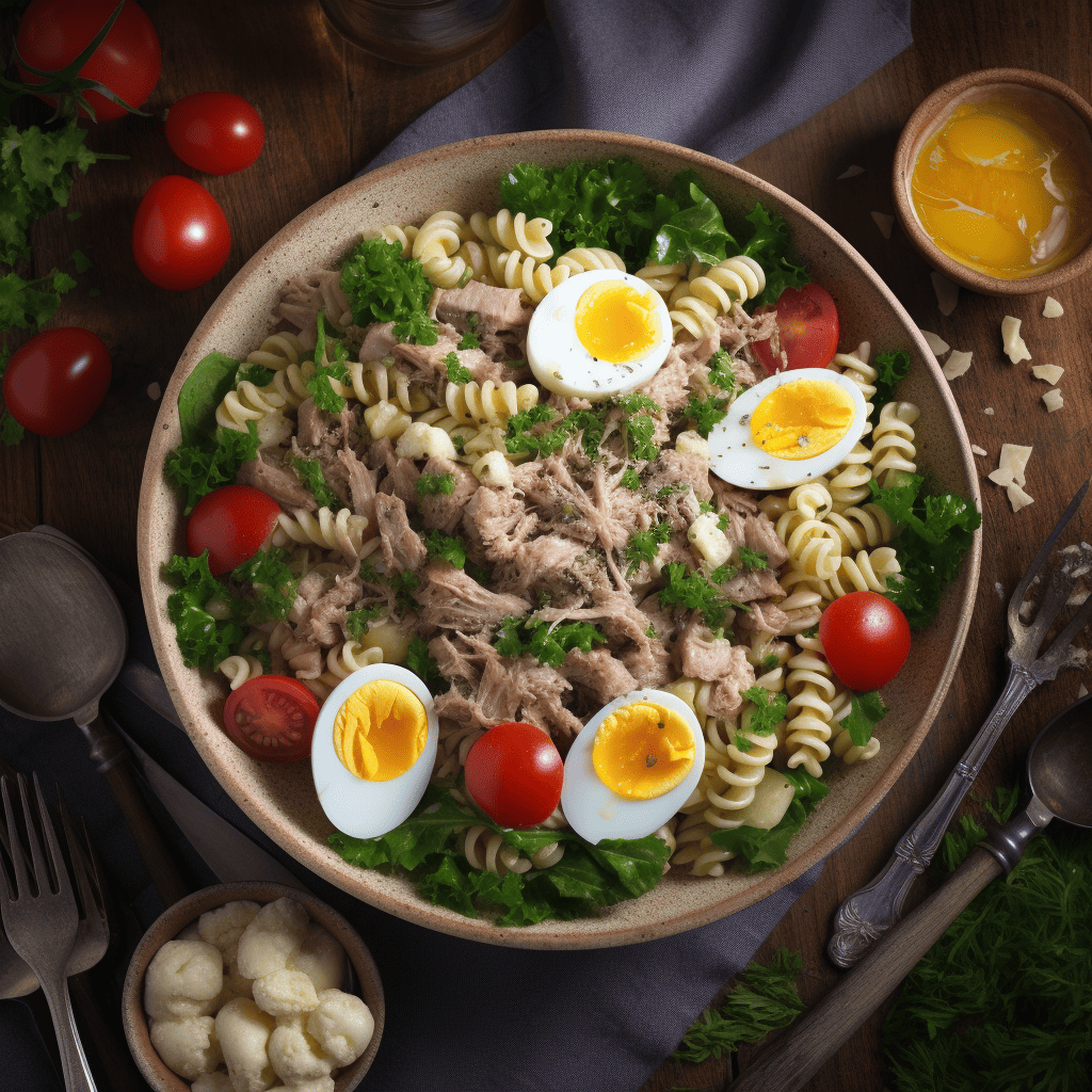 salade de pâtes au thon mayonnaise