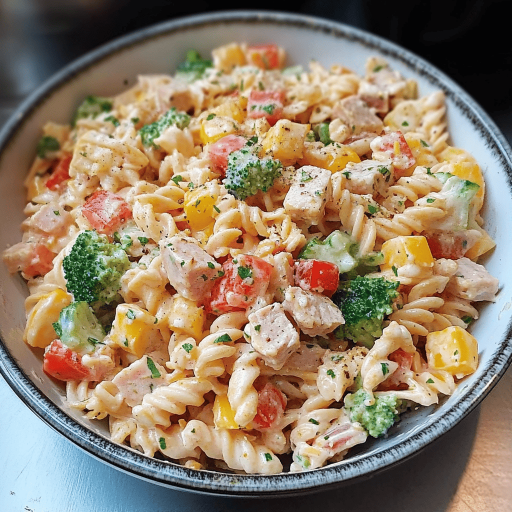 salade de pates sauce