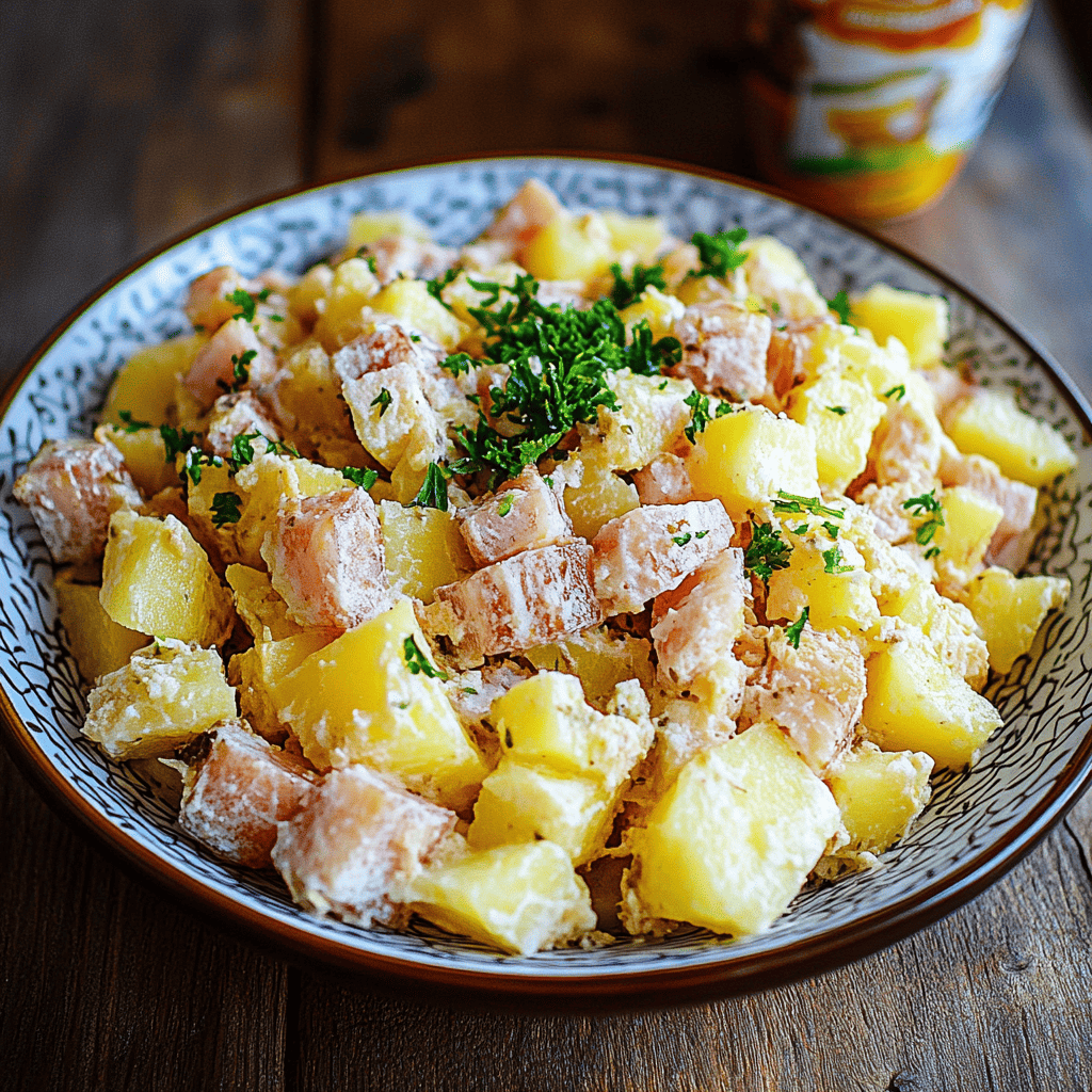 salade de pomme de terre et thon