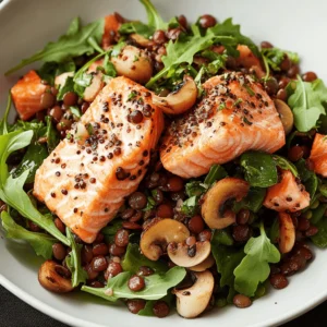 salade lentilles saumon