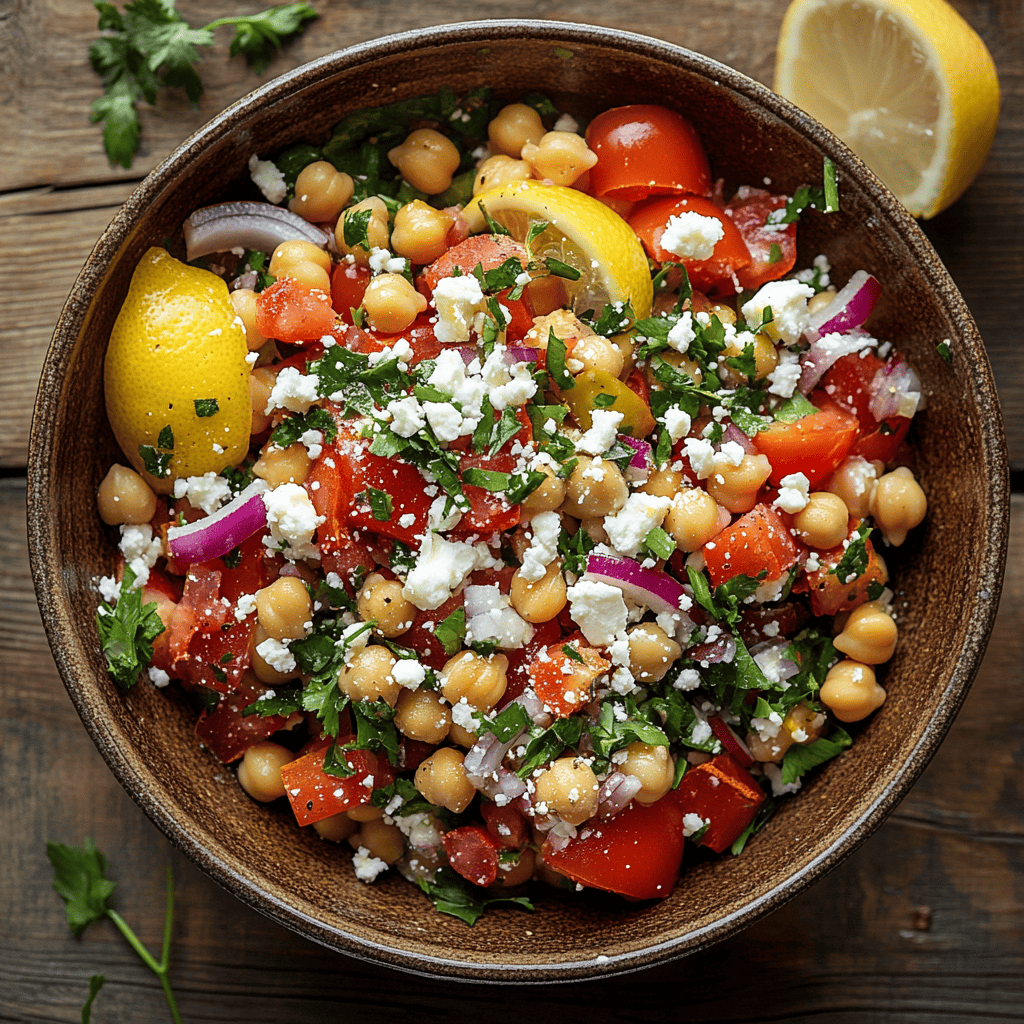 salade pois chiche marocaine