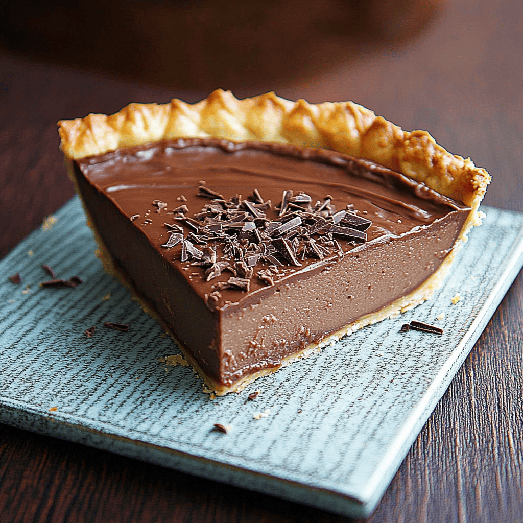 Tarte au chocolat facile