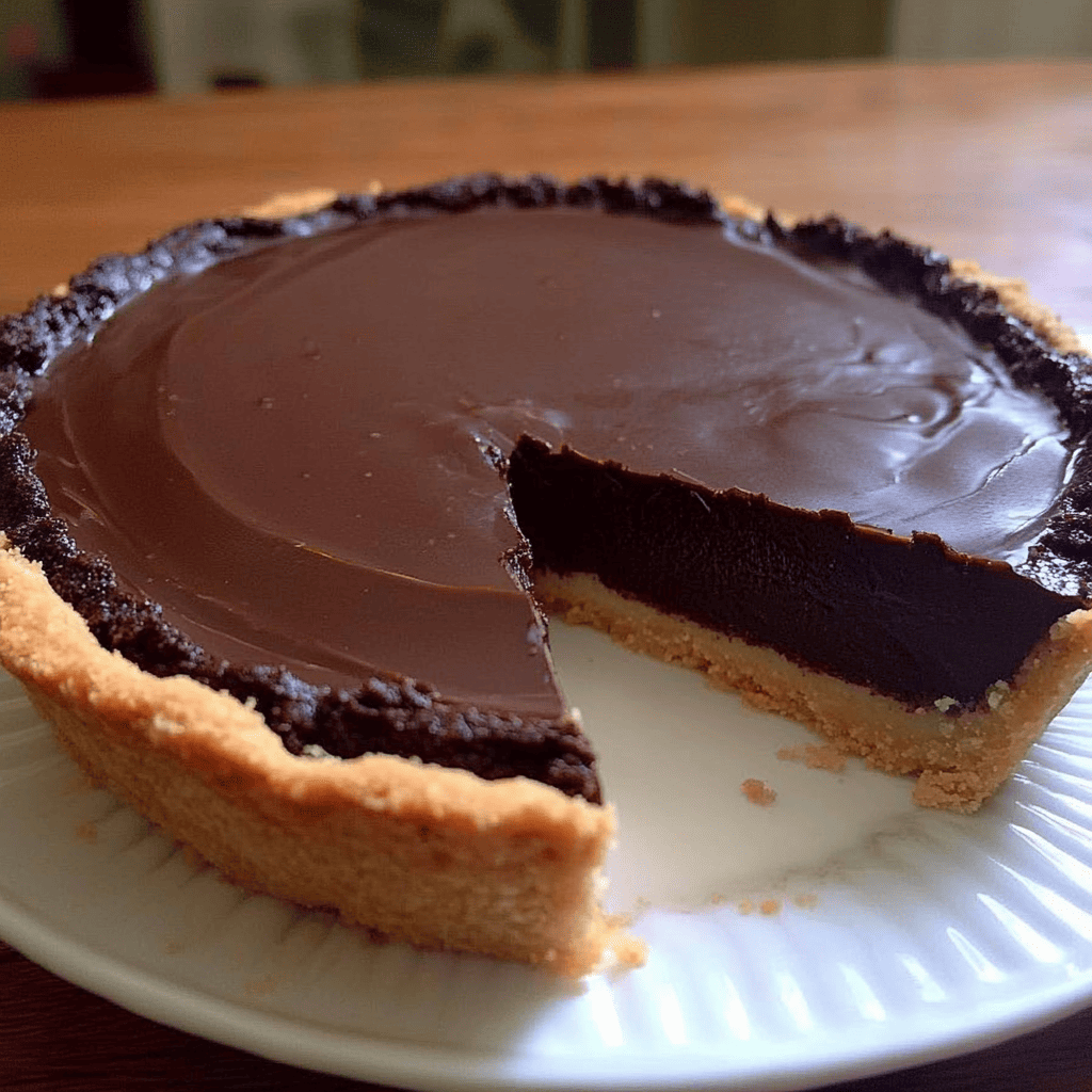 Tarte au chocolat facile