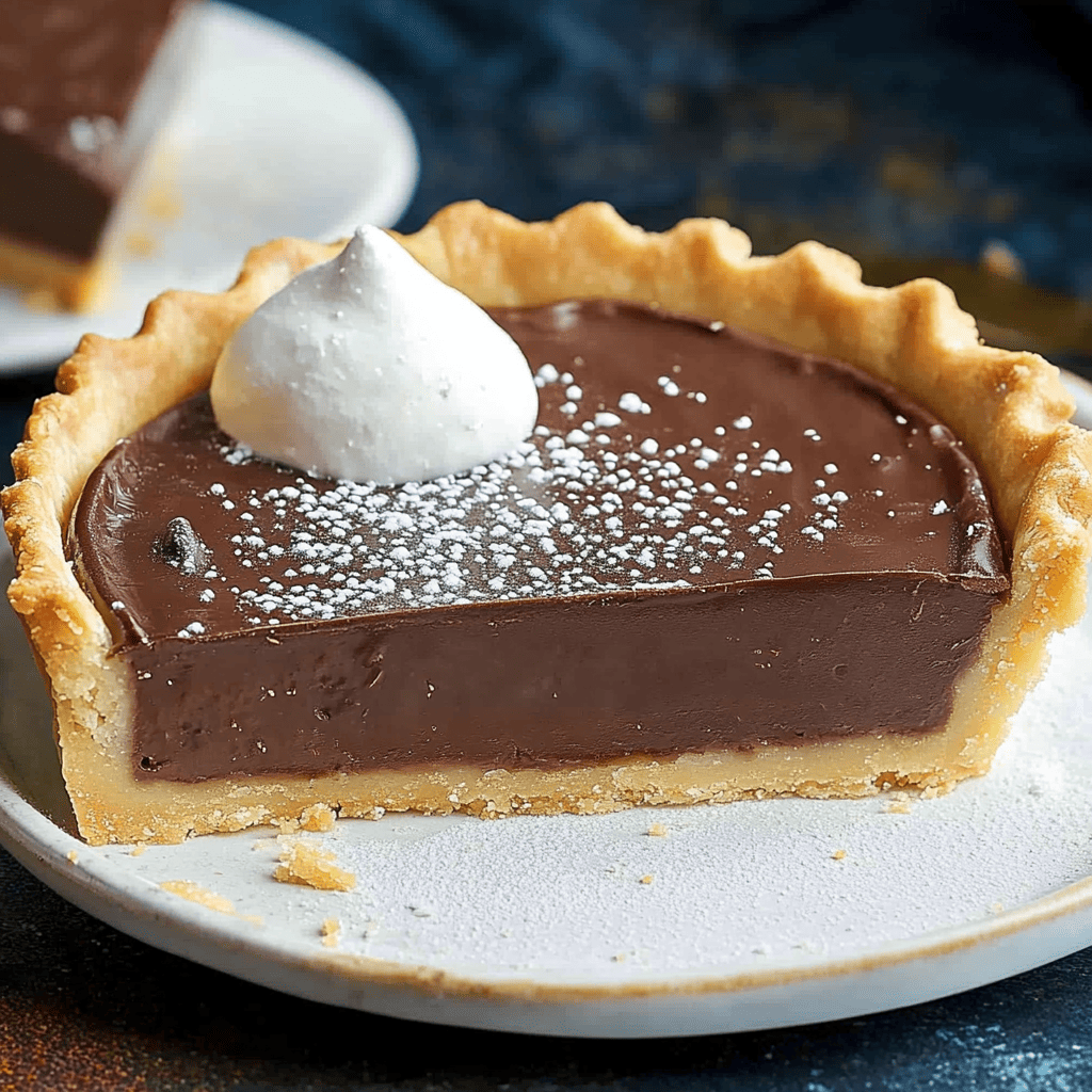 Tarte au chocolat sans cuisson