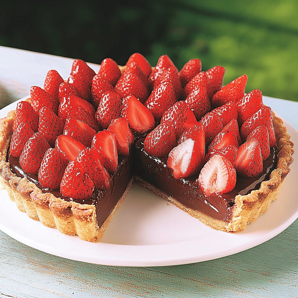Tarte chocolat fraise