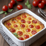clafoutis aux tomates cerises