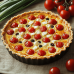 clafoutis aux tomates cerises et chevre