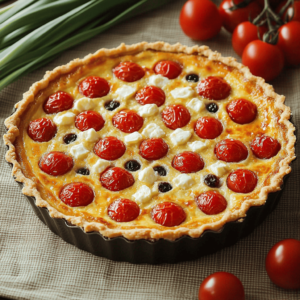 clafoutis aux tomates cerises et chevre