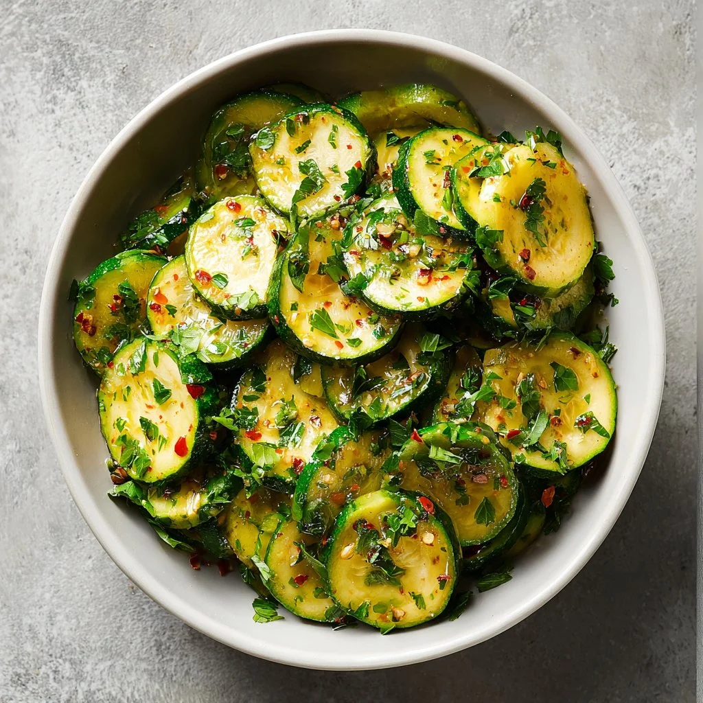 courgettes froides ail