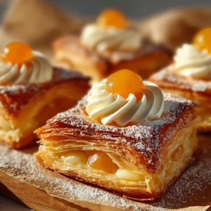 feuilletés aux abricots
