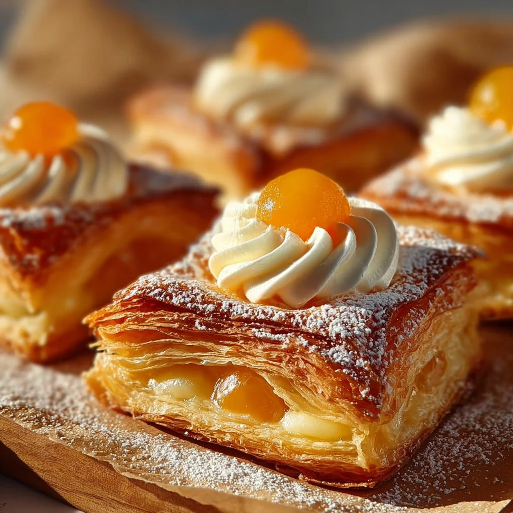 feuilletés aux abricots
