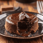 fondant au chocolat compote