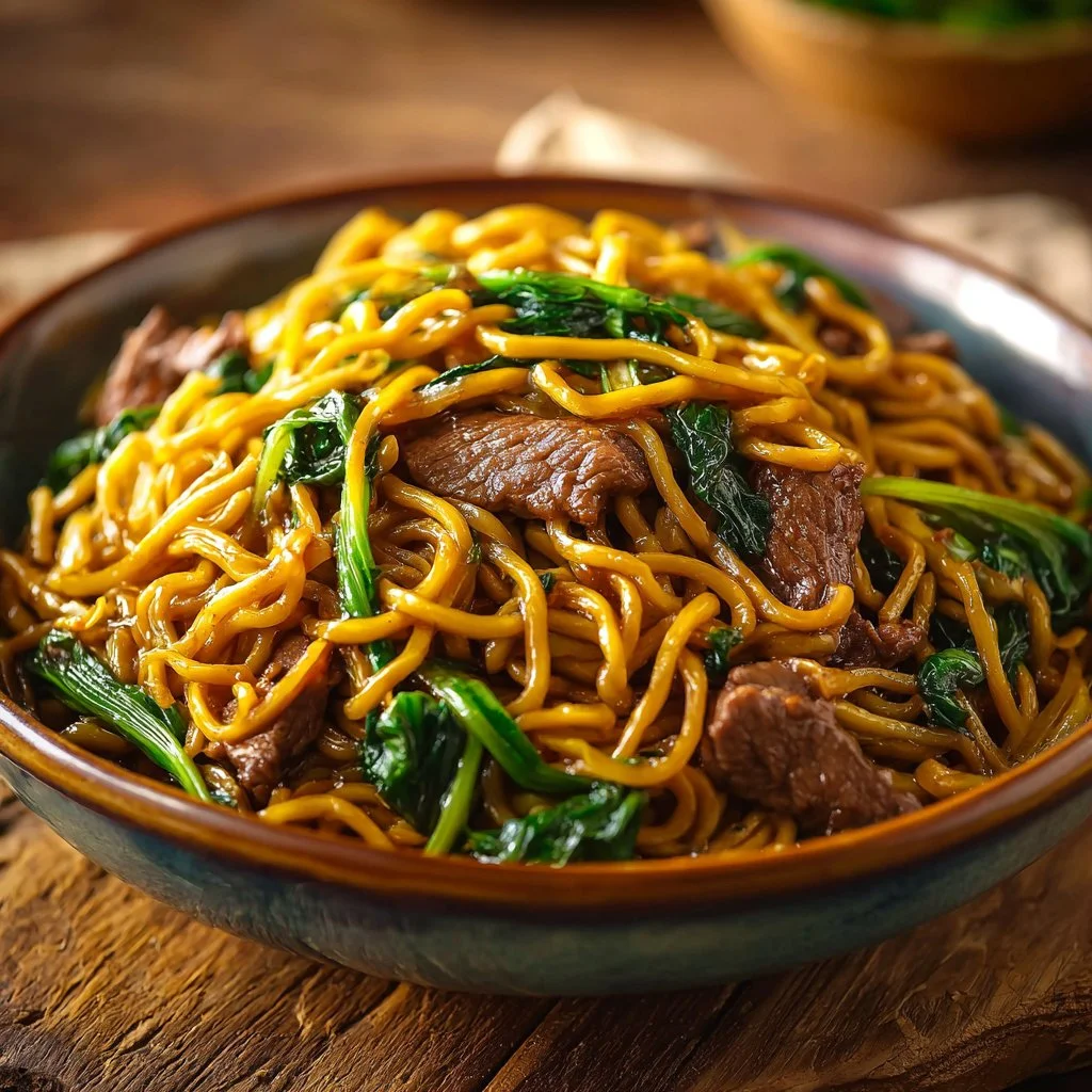 Nouilles sautées au bœuf