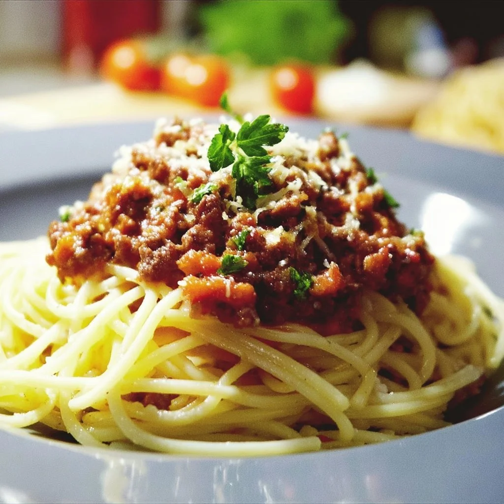 Spaghettis bolognaise maison