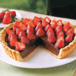 tarte au chocolat et fraise