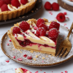 tarte au framboise et chocolat blanc