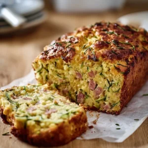 Cake de courgettes et lardons