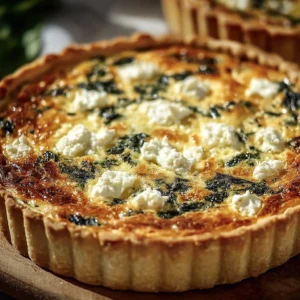 Quiche aux Épinards et Fromage de Chèvre