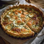 Tarte au saumon et courgettes
