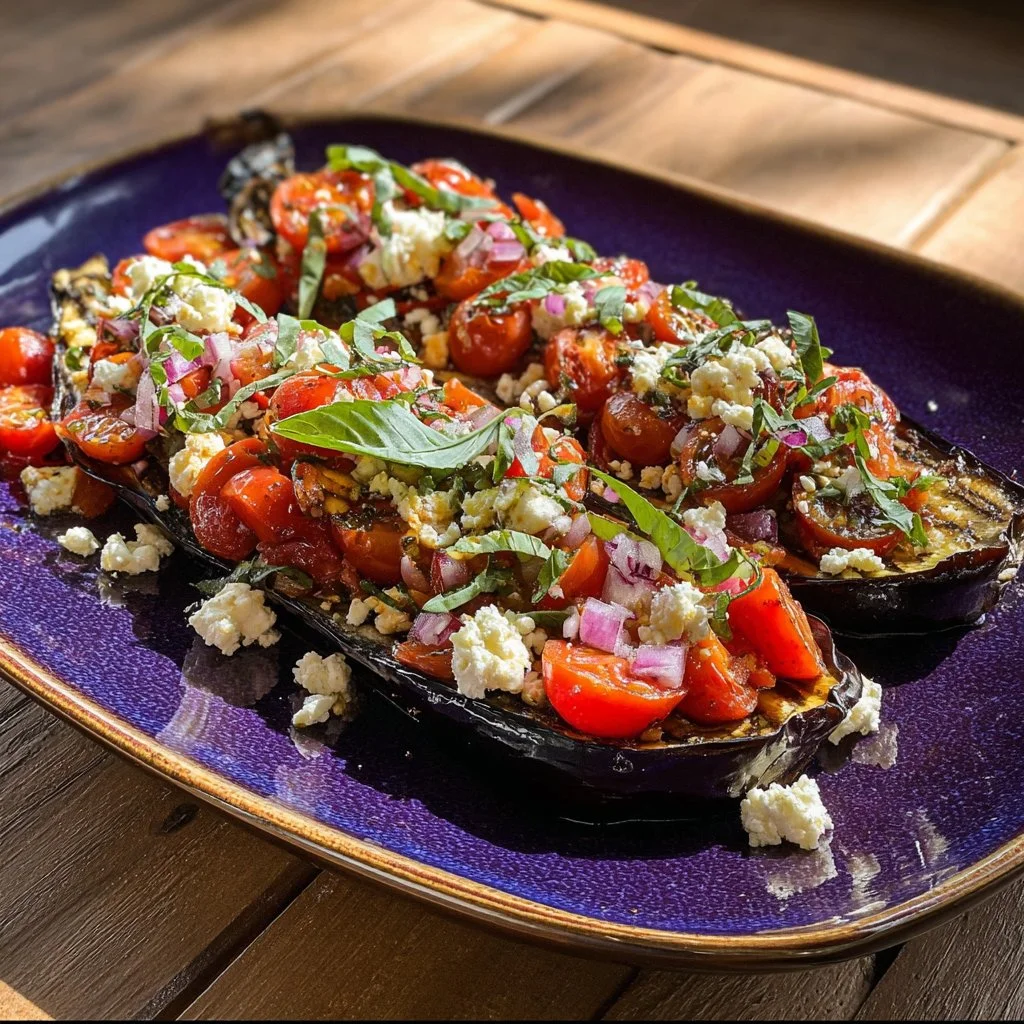Aubergines Rôties à la Méditerranéenne