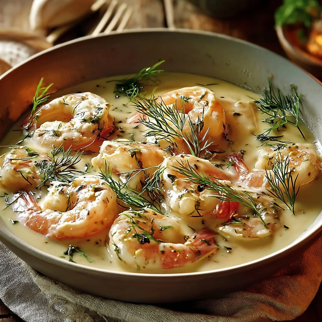 Blanquette de Saint-Jacques et Crevettes