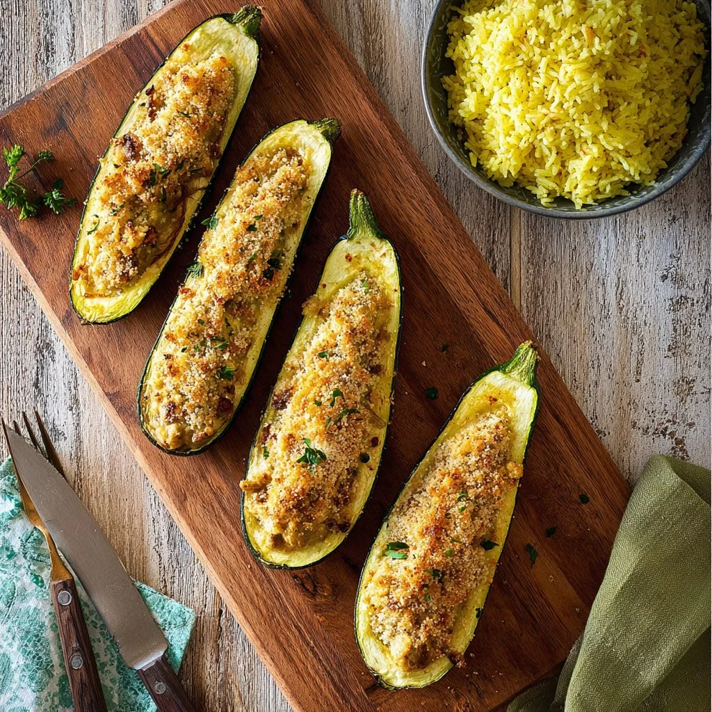 courgettes farcies au thon