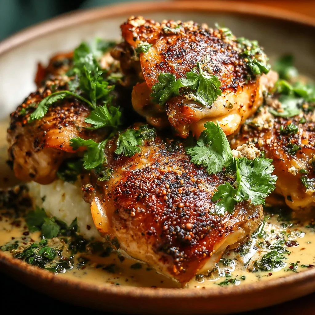 Poulet Za'atar au Tahini