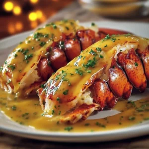 Queues de Homard Sauce Homardine au Cognac