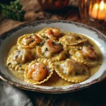 Raviolis aux Crevettes et au Homard