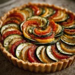 Tarte légère aux courgettes et tomates