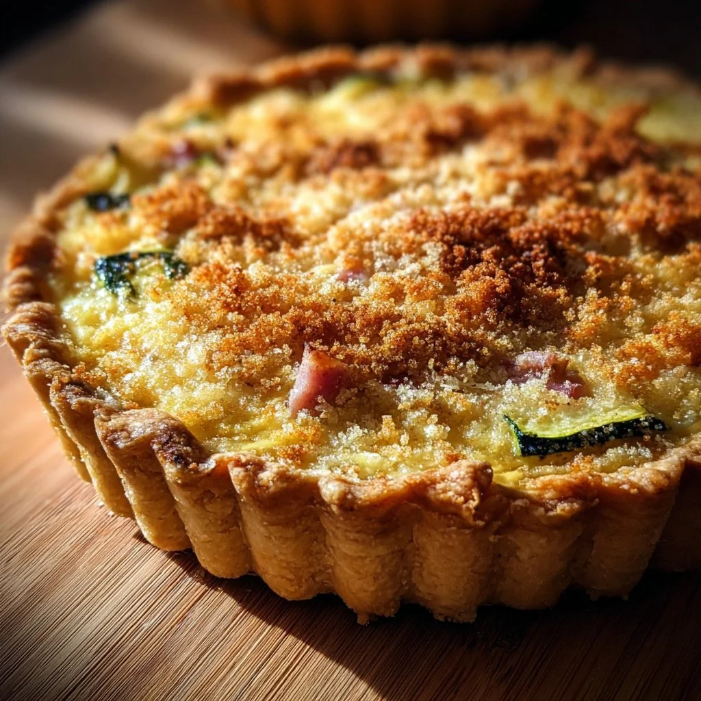 Tarte rustique aux courgettes
