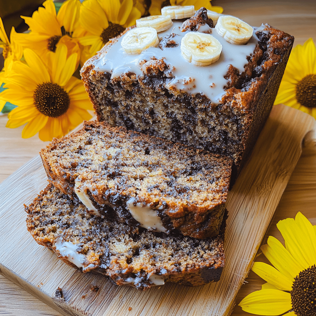 Rustic Tuscan Banana Bread with Chocolate